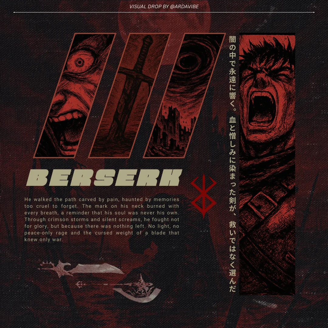 Berserk temalı poster tasarımı